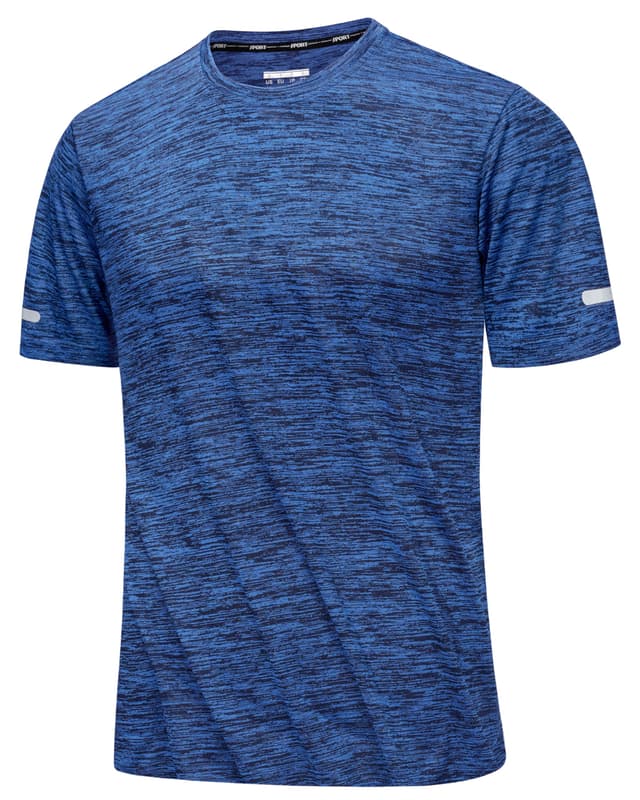 🏃‍♂️👕 MAGCOMSEN Herren Sportshirts Kurzarm | Leicht & Atmungsaktiv | Sommer T-Shirts für Fitness L Königsblau