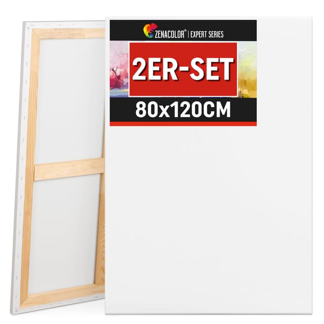 Zenacolor Leinwand Zum Bemalen 80x120 - Set aus 2 Canvas 😍🎨