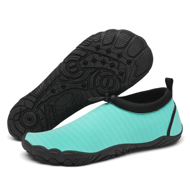 Mishansha Herren Damen Badeschuhe 🩴 rutschfeste Schnelltrocknende Leicht Wasserschuhe Gr.36-46 40 EU Blau - Angebot
