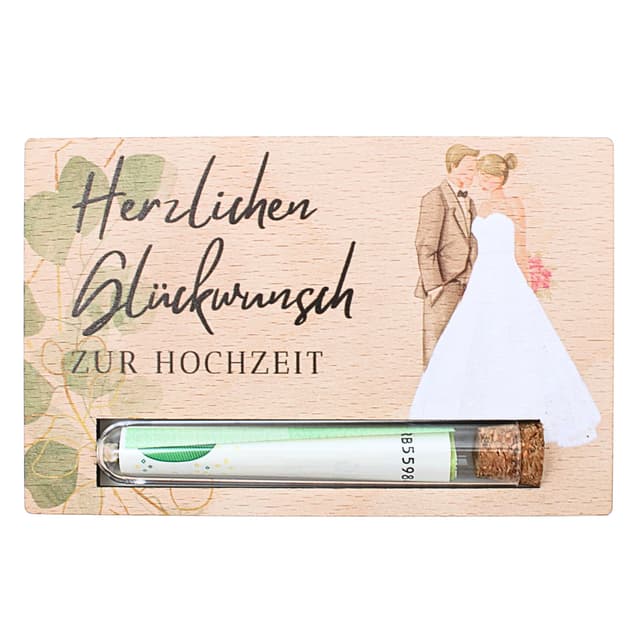 Hochzeitsgeschenk: Geschenkkarte aus Holz 🎁 - Geld kreativ verschenken!