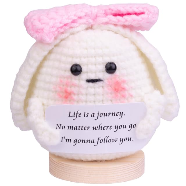 Mwmoeen Lustiger Positiver Pinguin, Positive Kartoffel Pocket Hug Geschenke Beste Freundin Geschenke für Freundin Kleine Geschenke für Frauen