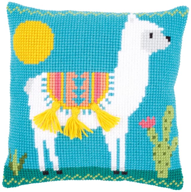 🦙 Vervaco Kreuzstich Stickpackungen Kissen Stickerei Set 🎨 Anfänger DIY Bastelset