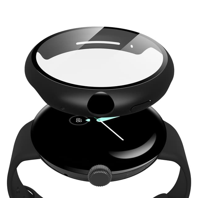 Misxi 2-Stück Harte PC Hülle mit Displayschutz für Google Pixel Watch 2 (2023) / Pixel Watch 41mm ⌚