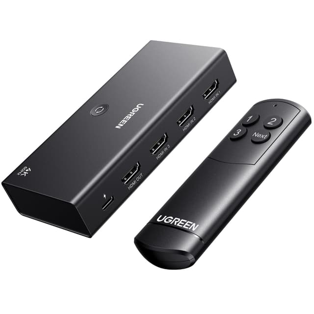🌟 UGREEN HDMI Switch 3-in-1 Out 4K@60Hz HDMI Splitter 🎮🎬