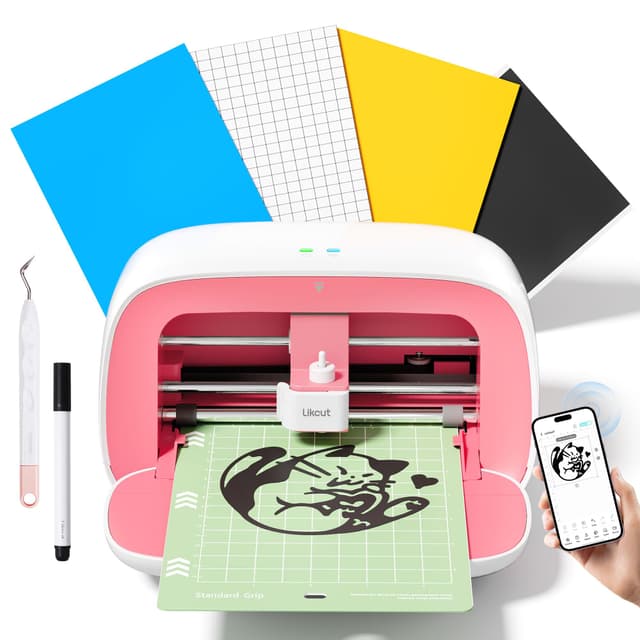 Likcut S501 Plottermaschine, Mini Schneideplotter in Rosa 🎨👗