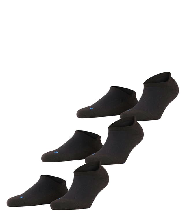FALKE Unisex Cool Kick Sneaker 3-Pack Trainer Socks Schwarz Black 3000 🧦👟