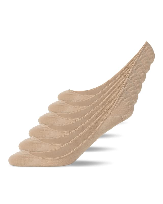 Snocks Füßlinge für Damen & Herren (6x Paar) Ballerina Socken 43-46 6x Beige 😍🧦