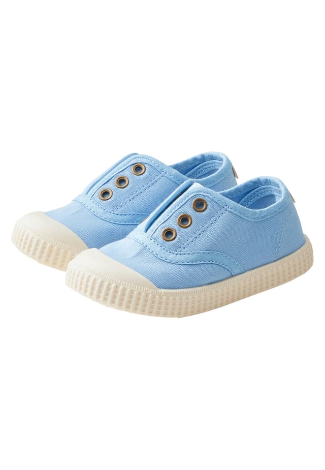 👶👟 Sterntaler Sneaker Uni - Sportiver Baby Schuh aus Canvas - Kinder Sommer Schuhe mit Rutschfester Sohle - Unisex Babyschuhe 26 EU Samtblau