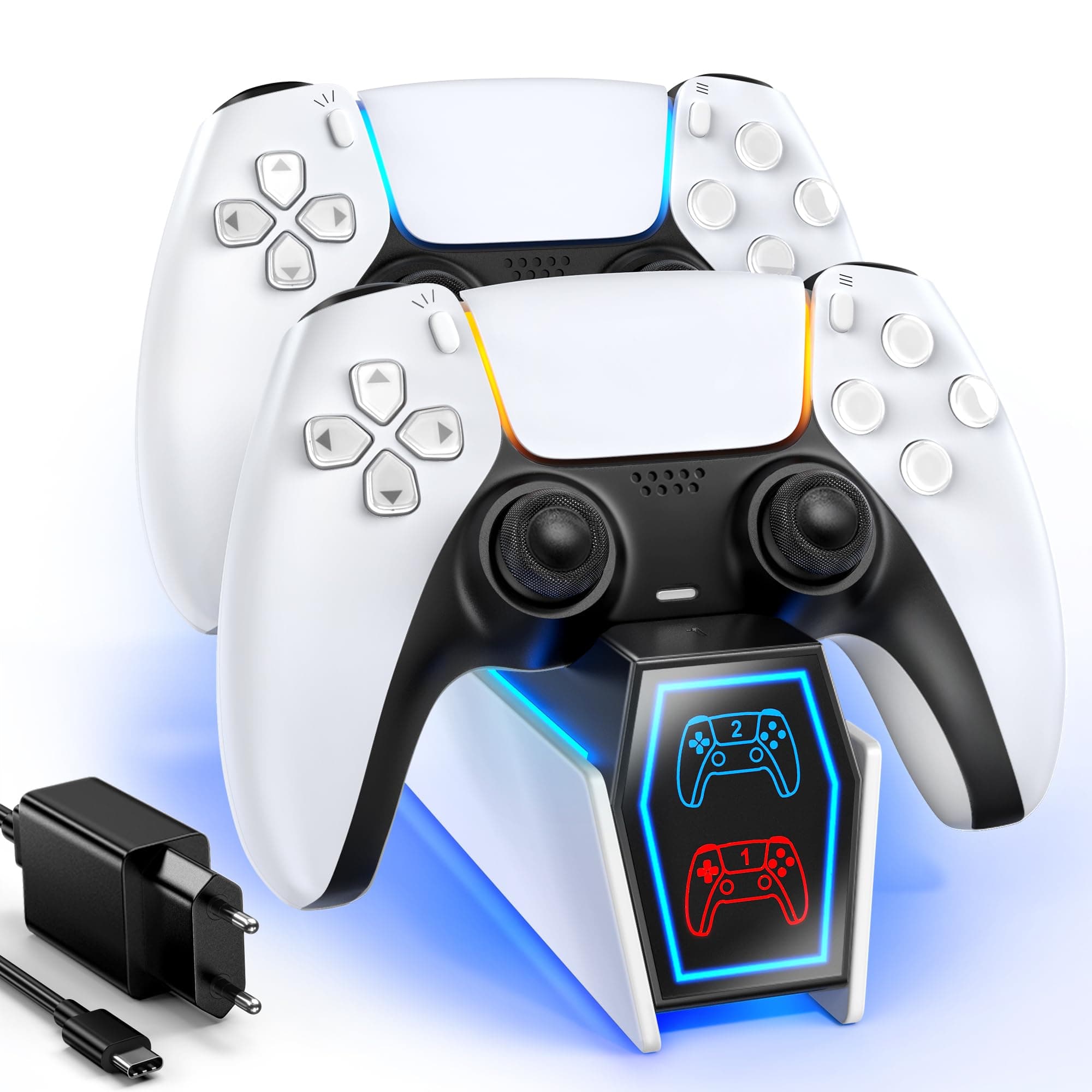 🎮 PS5 Controller Ladestation mit 5V/3A EU Netzteil 🚀