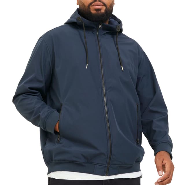 🔥 Mega Deal! JACK & JONES Herren Jjerocky Faux Suede Bomber Jacke XXL Cognac