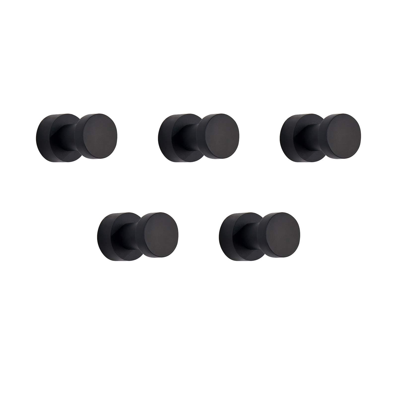 🌟 BGL Matt Schwarze Handtuchhaken - Set mit 5 Stück 🌟