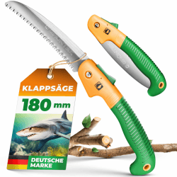 GRÜNTEK Klappsäge-Astsäge HAI Faltsäge 180 mm 🌿🪓