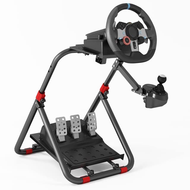 🎮 DIWANGUS Lenkradständer | Für Logitech und Thrustmaster | Stabil & Leicht zu Falten | Schnelle Montage | Einstellbarer Rahmen
