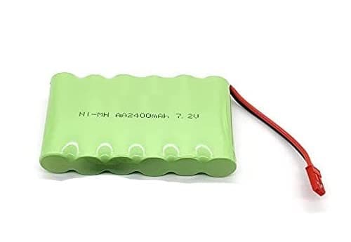 YUNIQUE GREEN-CLEAN-POWER - Wiederaufladbarer NI-MH Akku 7,2V 2400mAh AA JST für RC Trucks, Autos