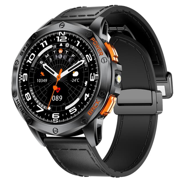DREMAC DM1 Smartwatch 48 mm mit GPS, Taschenlampe und 70 Sportmodi