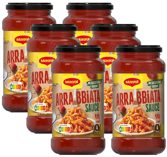 🔥 MAGGI Pasta Sauce Arrabbiata Nudelsauce 🌶️ 6er Pack (6 x 500g) - Nur 11.68€!