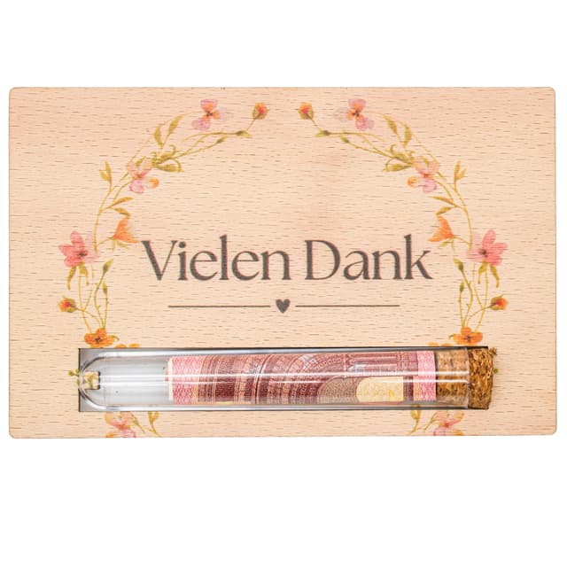 Herz-Wuid Geldgeschenk Dankeskarte aus Holz 🎁