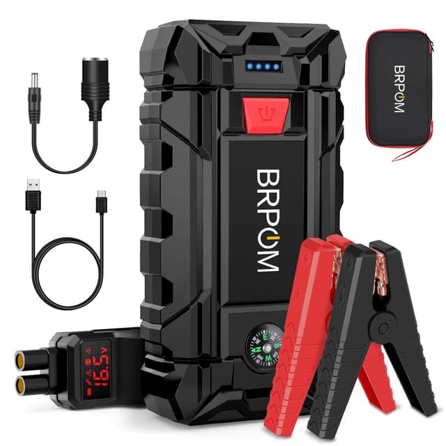 BRPOM Auto-Starthilfe 6000A 26800mAh 12V Autobatterie-Booster 🚗⚡