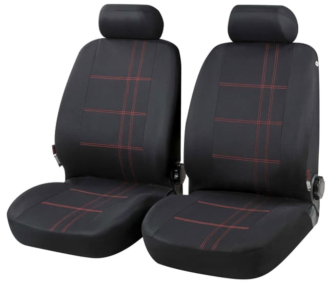 🚗🛋️ Walser Autositzbezug Nashville schwarz für 2 Vordersitze