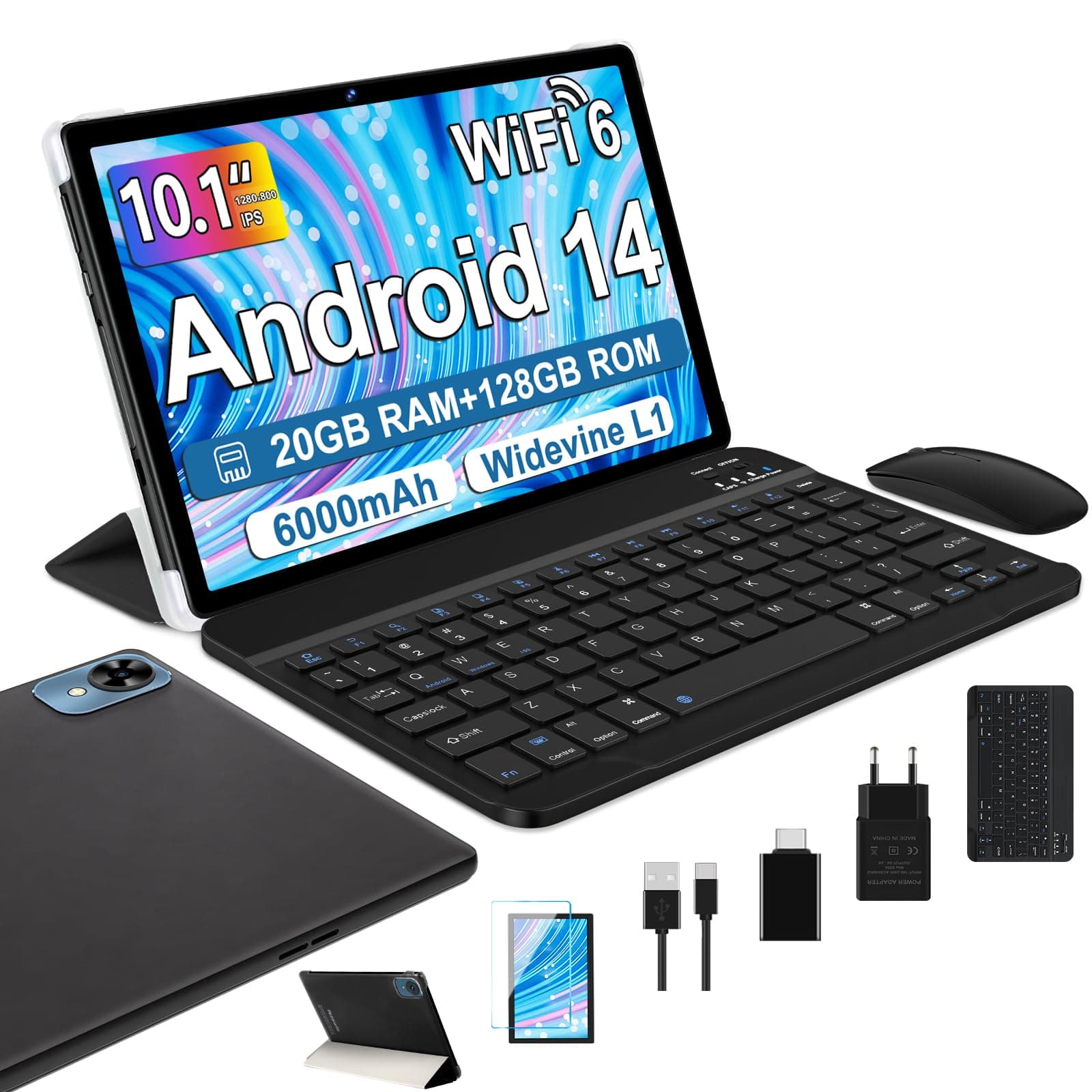 🔥 Angebot: Fezawio Android 14 Tablet 10 Zoll 20GB RAM+128GB ROM