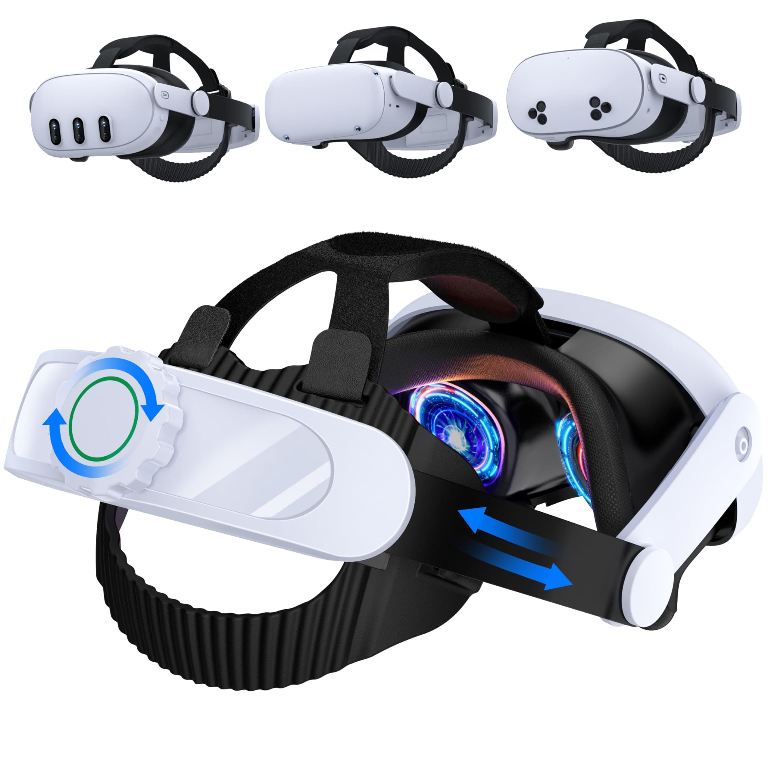 🔥🎮 HELLCOOL Headstrap für Meta Quest 3S/Quest 3/Quest 2 - Elite Zubehör mit Komfort und Stabilität 🎮🔥