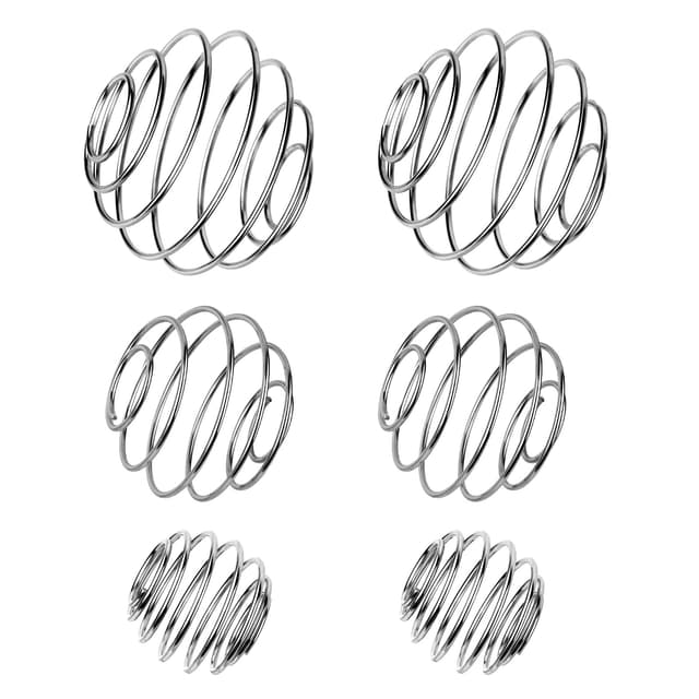 🌟 RAFIYU 6 Stück Edelstahl Protein Shaker Ball Mixer Set für Sport und Fitness 🏋️‍♂️