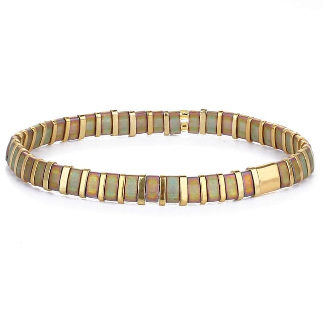 🌟 KELITCH Tila Perlen Stretch Armbänder Modische Stapelbare Freundschaftsarmbänder 🌟