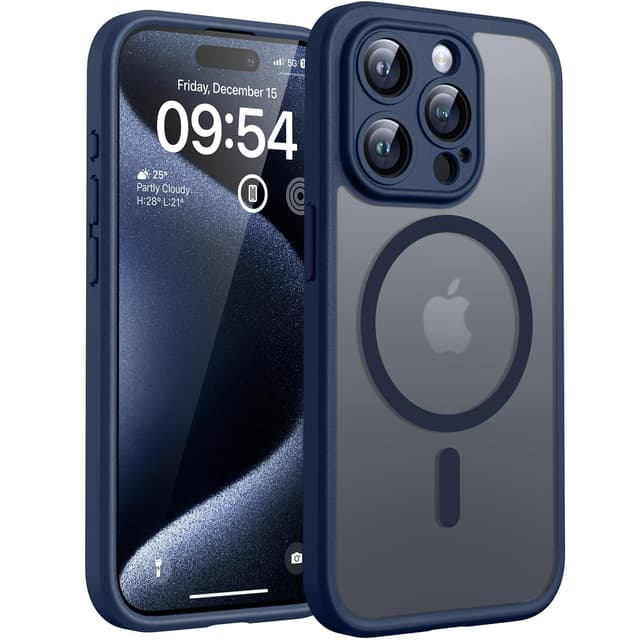 TOCOL iPhone 15 Pro Max Hülle für Magsafe - Stoßfest und Kratzfest 📱🔵
