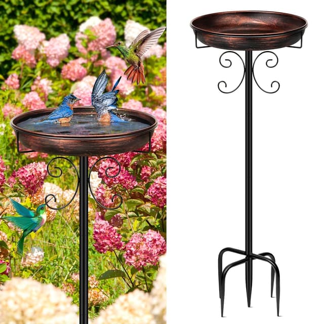 Antike Bronze Vogeltränke für Draußen Garten 🕊️🌿