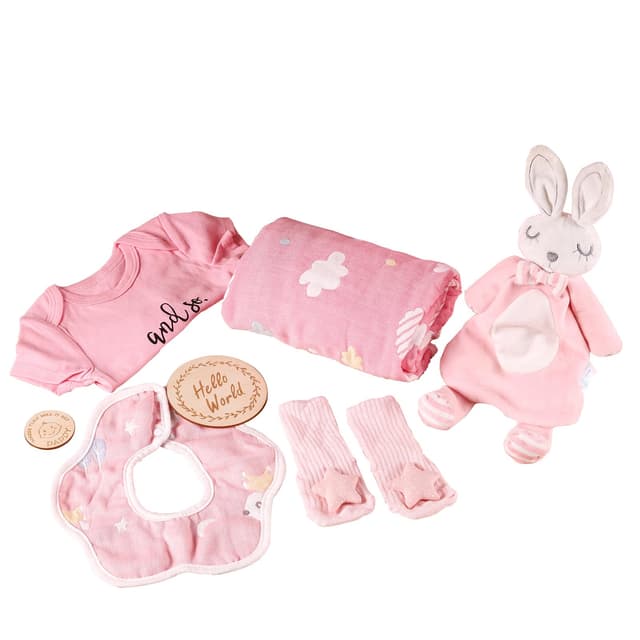 👶🎁 Rodelna Neugeborenen Geschenk Mädchen - Baby Geschenk Set 🍼🎀