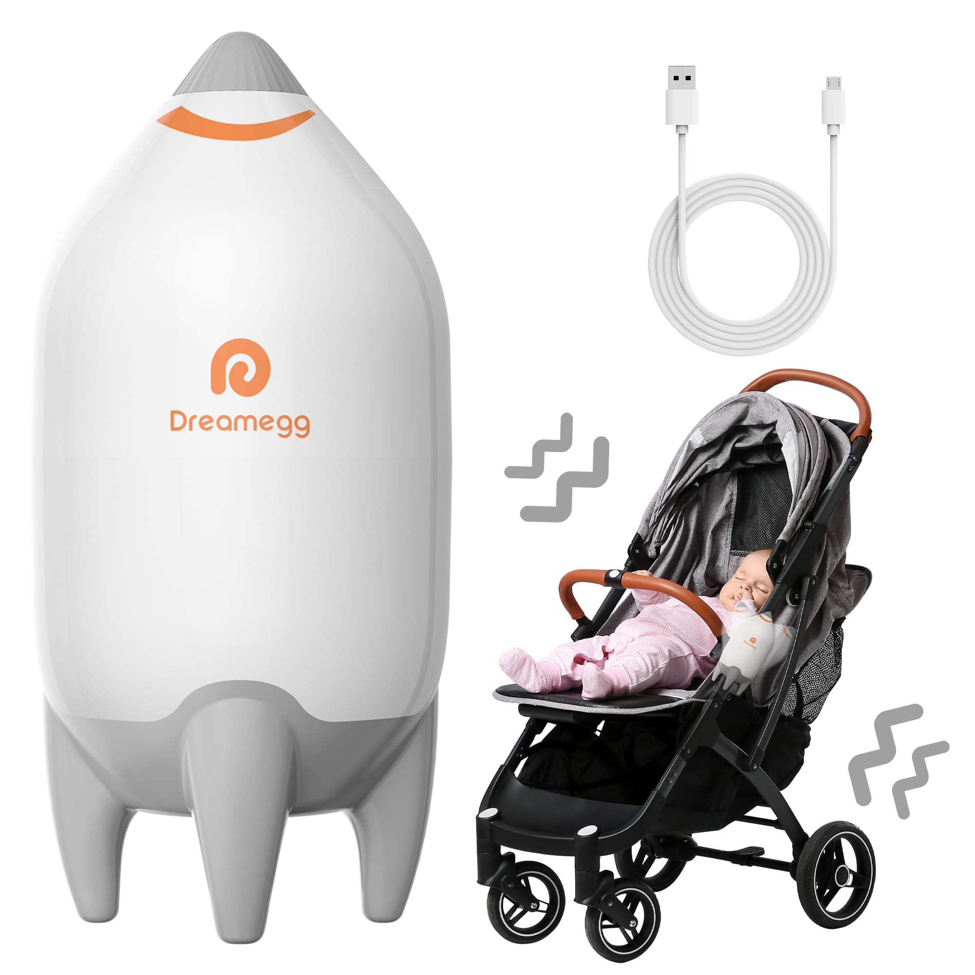 Dreamegg Kinderwagenschaukler Einschlafhilfe Baby 🌟 Automatisch & Ultraleise