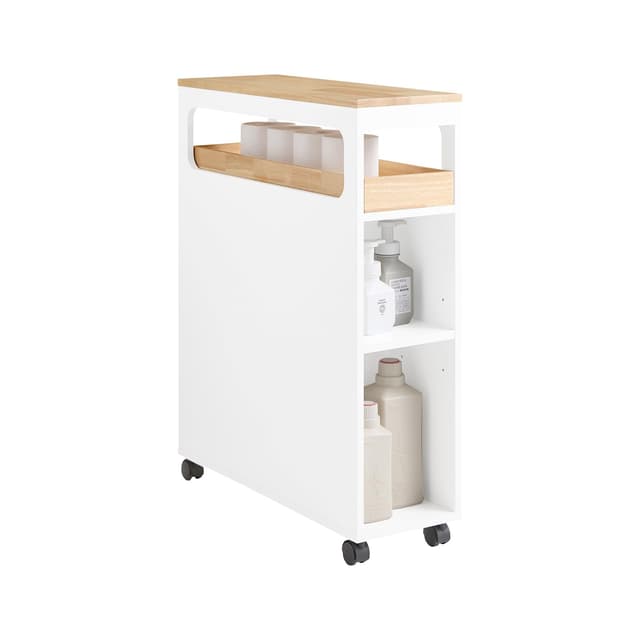 🌟 SoBuy Nischenregal mit 3 Schubladen und 1 abnehmbaren Tablett Küchenregal 🚗