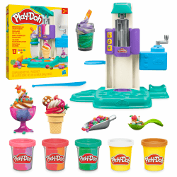 🌈🍦 Play-Doh Bunte Regenbogen Eismaschine, Spielküchen-Set für kreative Kinder! Angebot bei HelloDeals