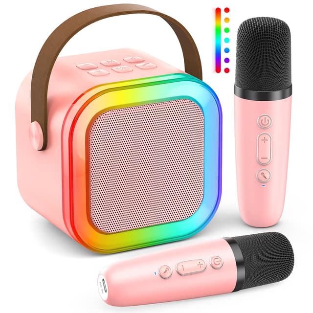 Karaoke Maschine Kinder - Geschenk für Mädchen 3-12 Jahre 🎤