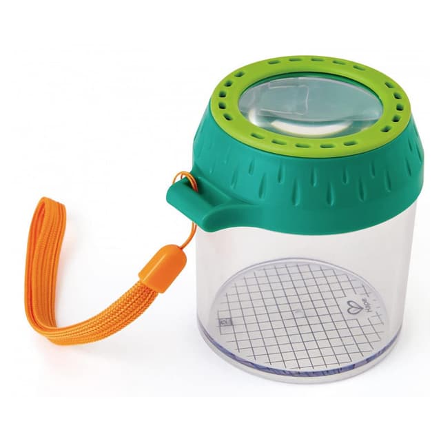 🔍🐞 Hape Nature Fun Entdecker Käferglas mit Lupe | Nachhaltiges Lernspielzeug