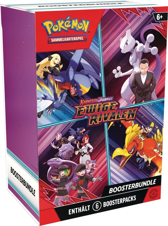 Pokémon-Sammelkartenspiel: Boosterbundle Karmesin & Purpur – Ewige Rivalen (6 Boosterpacks) 🚀