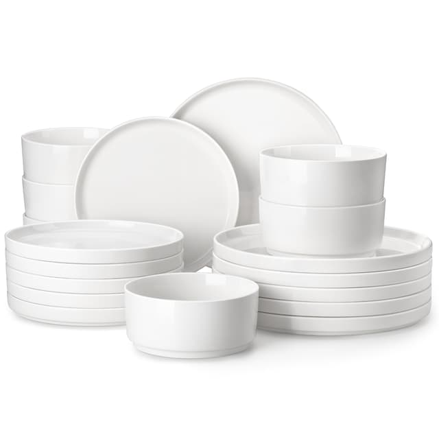 MALACASA Serie Leah 18-teilig Porzellan Geschirrset 🍽️