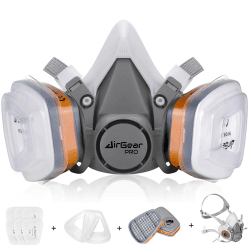 🛡️🔒 AirGearPro M-500 Atemschutzmaske mit A1P2 Filter | Gasmaske Staubfilter für Lackieren, Arbeiten, Schleifen, Feinstaub Angebot bei HelloDeals