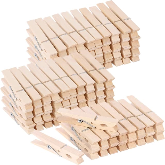 🌿🌞 80x Wäscheklammern aus echtem Holz - Umweltfreundlich und langlebig! 🌞🌿
