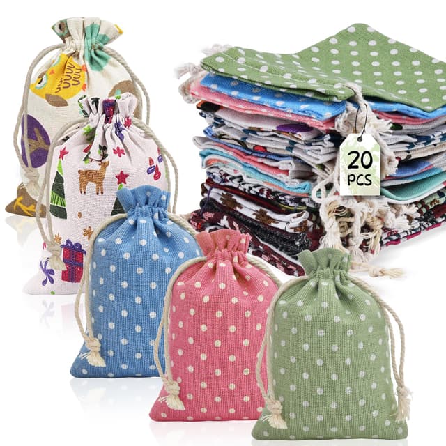 SupRovare 20 Stück Lavendelsäckchen aus Jute, Duftsäckchen für Mottenschutz und Gewürze 🌸