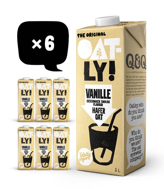 🌾 Oatly Haferdrink Vanille 1L (6er-Pack) 🥛