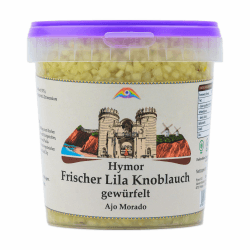 Hymor frischer Knoblauch gewürfelt 1kg - Ajo Morado aus Spanien Las Pedroñeras 🌿🍽️🧄💪🌱 Angebot bei HelloDeals