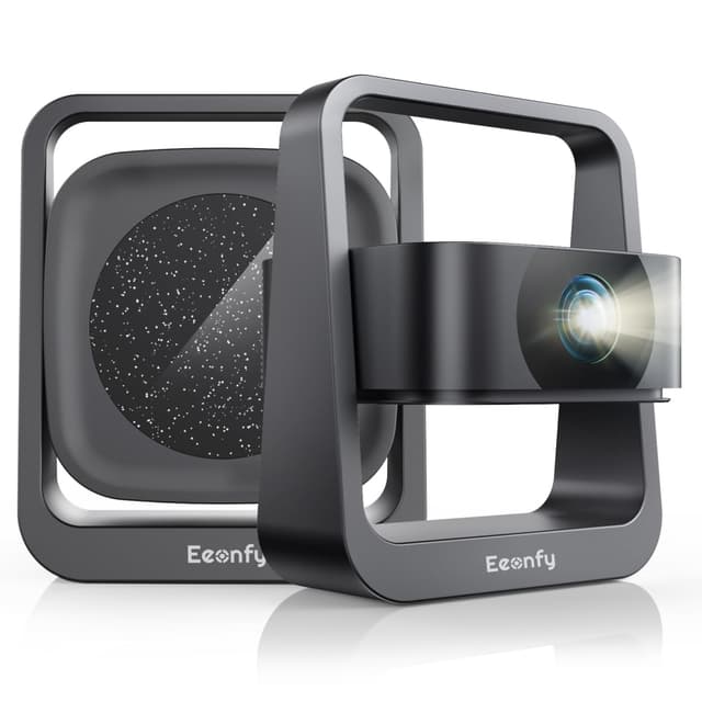Eeenfy Smart Beamer Portable Heimkino - Venus V1 mit 25000Lux, 1080P Support 🎬