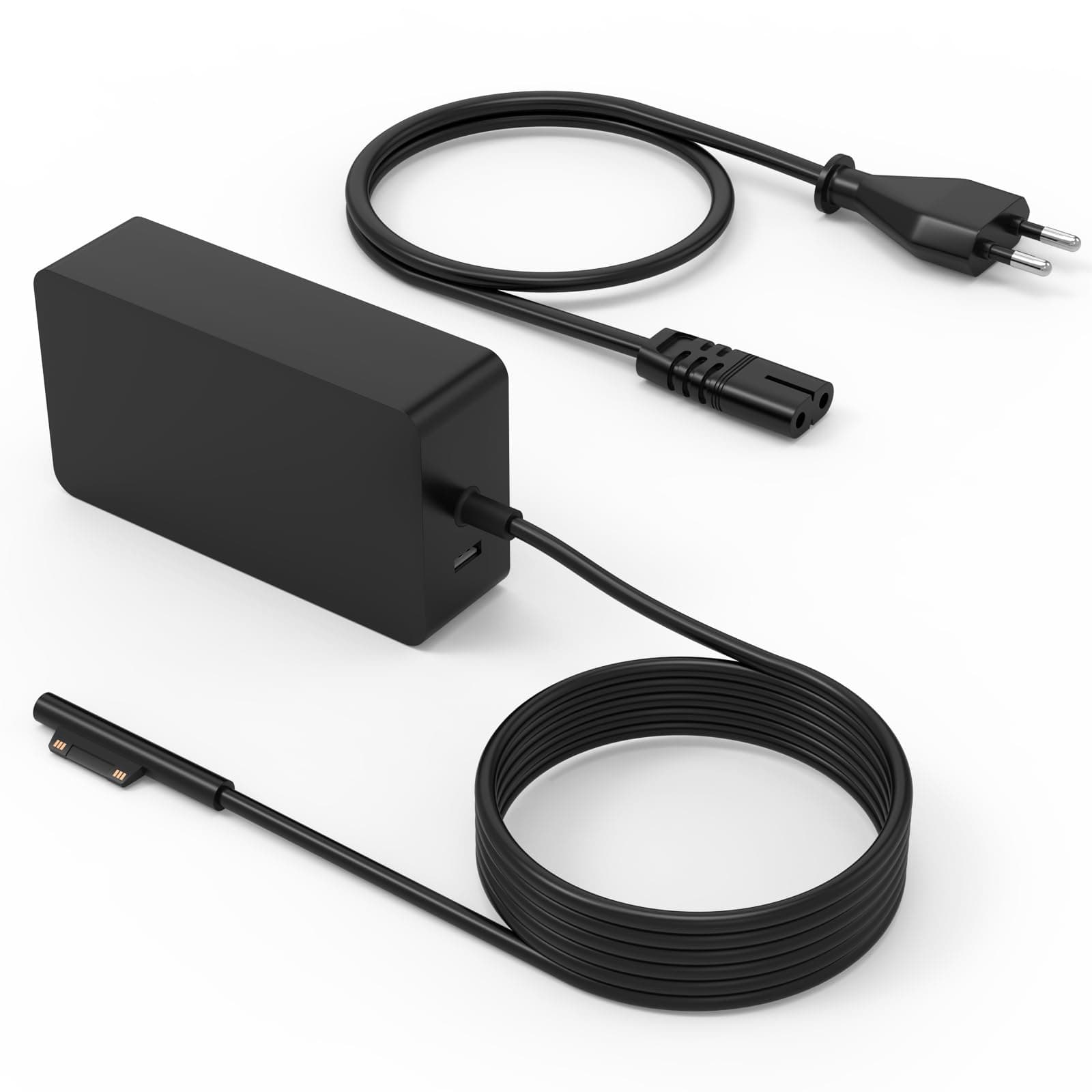Surface Ladekabel 65W für Microsoft Surface Pro, Surface Laptop, Surface Book und Surface Go