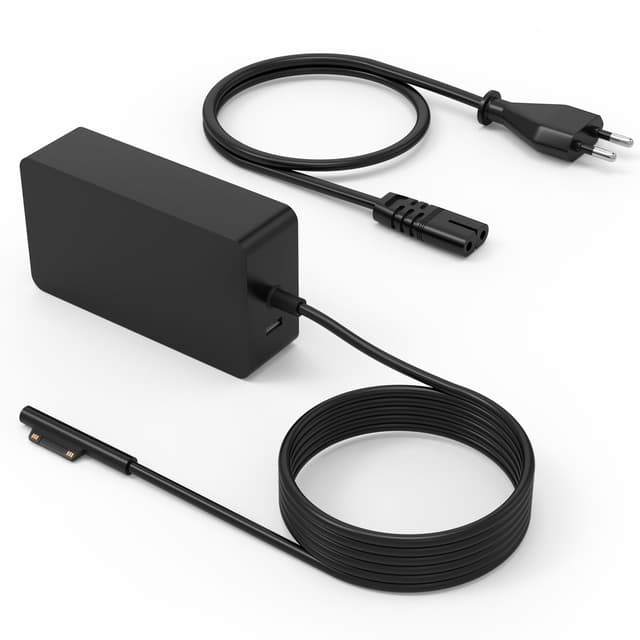 Surface Ladekabel 65W für Microsoft Surface Pro, Surface Laptop, Surface Book und Surface Go