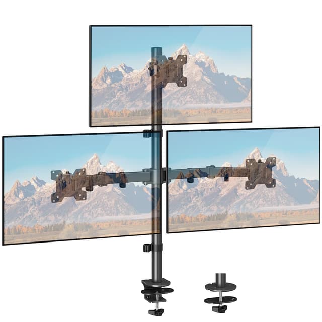 🌟 ELIVED Monitor Halterung 3 Monitore für 17-32 Zoll Bildschirme 🖥️💻💻