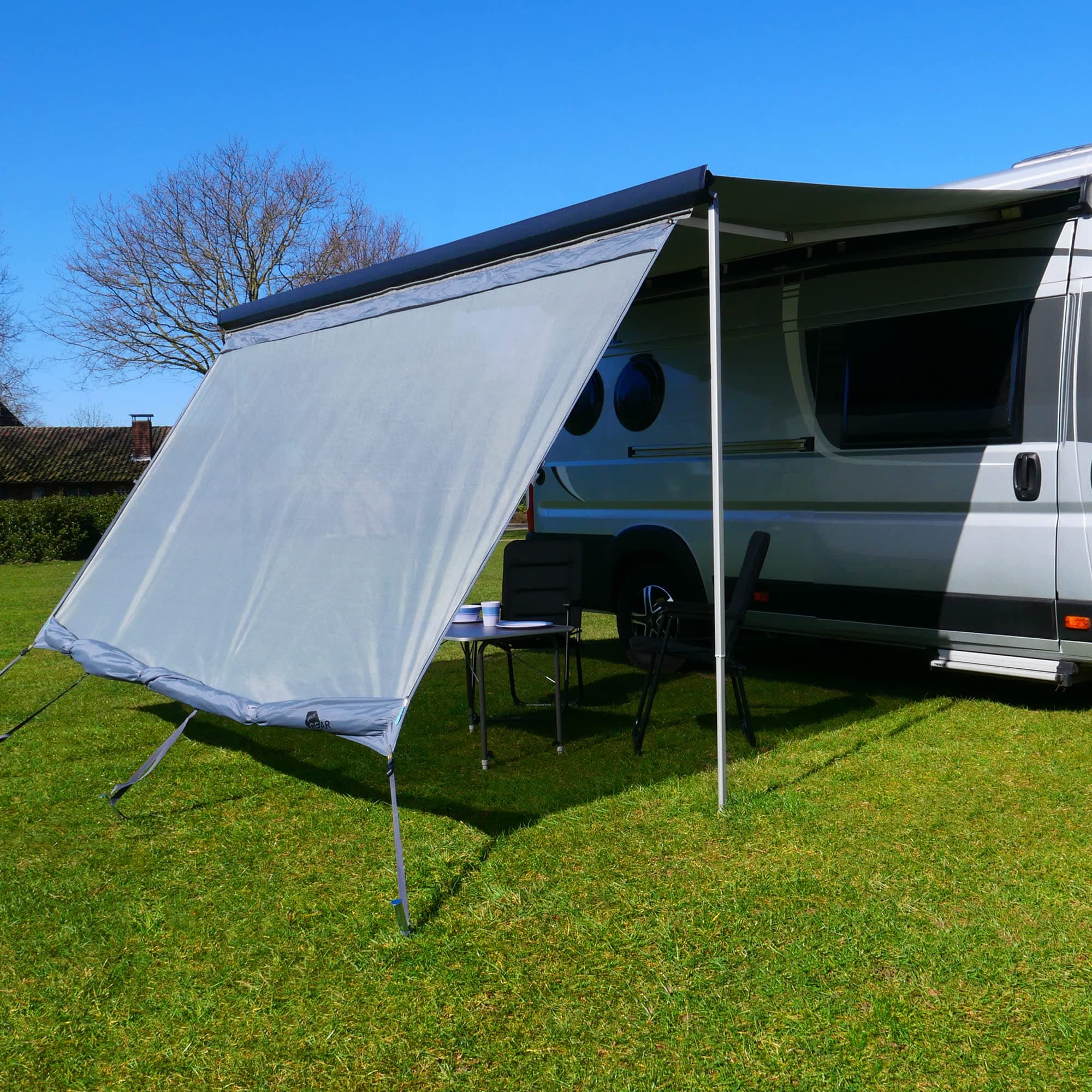 🔆🌧️ GEAR Sun & Rain Blocker - Markisenvorderwand & Seitenwände für Markise
