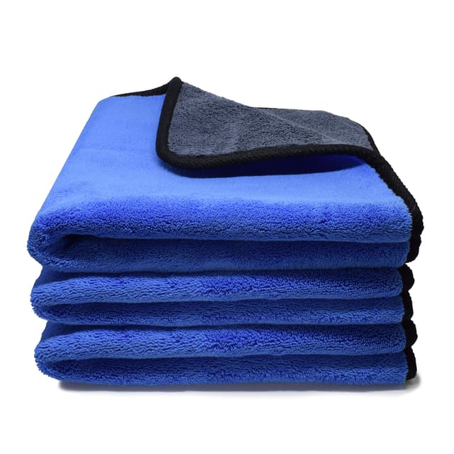 🚗 Kemes Mikrofasertücher Auto 3 x Handtuch 30x30 cm 840 GSM Mikrofaser Poliertuch Premium Trockentuch Mikrofaserhandtuch Autopflege 🧼