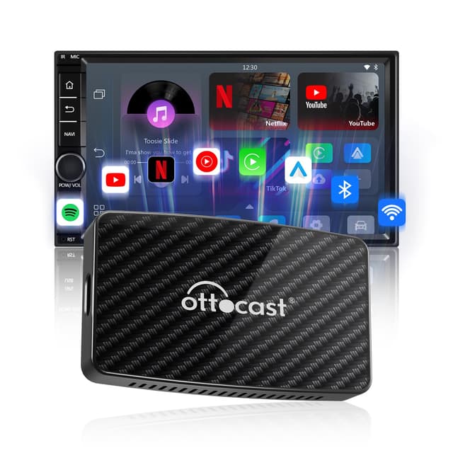 Ottocast Play2Video Pro: Kabelloser CarPlay- & Android Auto-Adapter 🚗🎬🌍⚡🛡️
