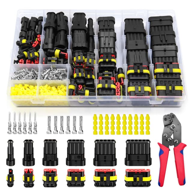 808Pcs KFZ Stecker Set mit Crimpzange 🚗💡